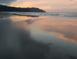 Waihi Beach stormy sunset